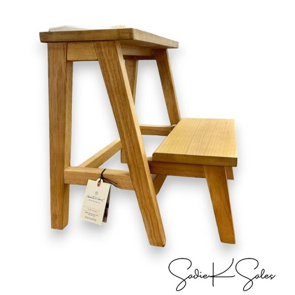 Wood Kitchen Step Stool Natural - Hearth & Hand Magnolia, Target, New in Box - Picture 6 of 9